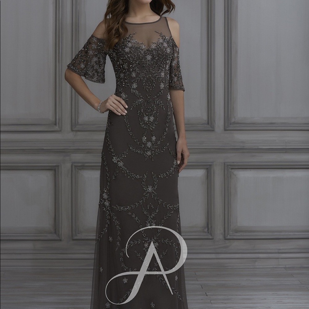Adrianna Papell Charcoal Dress